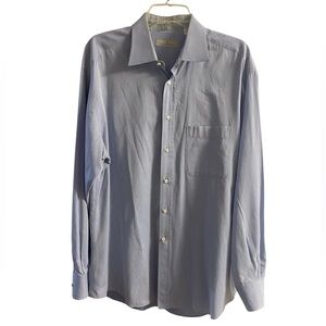 Ermenegildo Zegna Light Blue button front Shirt long sleeve Sz 42